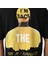 Unisex Bisiklet Yaka Baskılı Oversize T-Shirt - Siyah 5