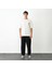 Unisex Bisiklet Yaka Baskılı Oversize T-Shirt - Beyaz 2
