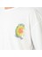 Unisex Bisiklet Yaka Baskılı Oversize T-Shirt - Beyaz 4