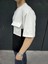 Unisex Torba Cep Detaylı Parçalı T-Shirt - Siyah 3