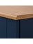 Skruvby Büfe 70 x 90 cm Mavi Siyah 2 Kapaklı Raflı Dolap 2
