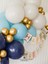 1 Yaş Balonu Doğum Günü Balon Zinciri Pastel Mavi Parti Seti 3