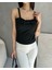 Ip Askılı Yakası Fiyonk Detaylı Crep Bluz 3