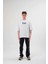 Unisex Bisiklet Yaka Baskılı Oversize T-Shirt - Siyah 2