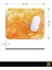 Turuncu Renkli Desenli Ergonomik Mouse Pad - 23 cm x 19 cm - Kaydırmaz Taban Ev ve Ofis Kullanımı Için Ideal Fare Altlığı Mousepad 6
