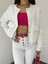 Çift Cepli Denim Crop Ceket 2