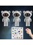 Stickerlı ,kumandalı Astronot Model Gece Lambası 2