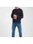 Basıc Bisiklet Yaka Regular Fit Lacivert Sweatshırt 4