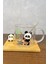 Panda Figürlü Cam Bardak Panda1 1