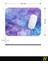 Renkli Desenli Ergonomik Mouse Pad - 23 cm x 19 cm - Kaydırmaz Taban Ev ve Ofis Kullanımı Için Ideal Fare Altlığı Mousepad 6
