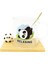 Panda Figürlü Cam Bardak Panda Yatış 1
