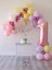 1 Yaş Balonu Doğum Günü Balon Zinciri Pastel Pembe Parti Seti 1