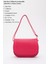 Fuşya SHK93 Suni Deri 2 Bölmeli Ayarlanabilir Askılı Kol ve Omuz Çantası 3