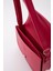 Fuşya SHK93 Suni Deri 2 Bölmeli Ayarlanabilir Askılı Kol ve Omuz Çantası 7