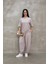 Osy Modal Yumuşak Dokulu Kumaş Oversize Bisiklet Yaka T-Shirt Jogger Eşofman Altı Eşofman Takımı - Gri 1