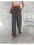 Ayrobin Oversize Kadın Pantalon - Füme 4
