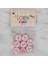 Crafts Pembe 8 Li Balık Düğme - 570 1
