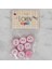 Crafts Pembe 8 Li Balık Düğme - 571 1
