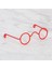 Plastik Amigurumi Gözlük Kırmızı 1