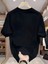 20/1 Penye Compack Özgür Kuşlar Baskılı Baskılı Oversize Bisiklet Yaka T-Shirt - Beyaz 3