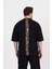 Erkek Arka Garnili T-Shirt Oversize 1