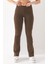 Kadın Kahverengi Marka Muadil Penye Örme Esnek Likralı Ispanyol Paça Tayt 2