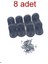Gri Plastik Köşebent 2 cm x 2 cm 8 Adet 1
