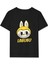 Kız Labubu Çocuk Baskılı T-Shirt - Siyah 1