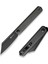 Bronte Front Flipper Knife Black Blade Dark Green Micarta Handle Çakı 2
