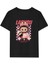 Kız Labubu Çocuk Baskılı T-Shirt - Siyah 1