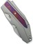 Coral Slt Flipper Knife Titanium & Timascus Handle Çakı 5