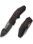 Coral Slt Flipper Knife Titanium & Fatcarbon Fiber Black Lava Flow Handle Çakı 2