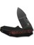 Coral Slt Flipper Knife Titanium & Fatcarbon Fiber Black Lava Flow Handle Çakı 4