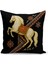 Klasik At Serisi Çift Tarafı Dijital Baskılı 3'lü Kırlent Kılıfı Seti (Horse) 2