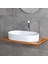 Tezgahüstü Lavabo (Mat Beyaz Mermer) E-W1202M8 2