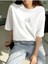 Ördek Baskılı Kadın Tshirt - Hayvan Baskılı Beyaz Tişört - Oversize %100 Pamuk Tshirt 2