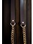 Suni Derili Papağan Kancalı Altın Renk Zincirli Çanta Saplar - 115 cm (Kahverengi ) 2