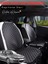 Renault Laguna 2 Uyumlu 2'li Deri Koltuk Minderi | Terletmez | Universal | Oto Koltuk Kılıfı | A3 1
