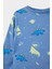 Erkek Bebek Pijama Takımı Dinozor Baskılı Uzun Kollu Penye Üst Uzun Alt 3
