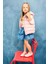 Kız Bebek Beli Lastikli Katlı Jean Etek F3708A525AU 1