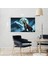 Sinirli Kaplan Sisli Dağda Uhrevi Atmosfer Bilimkurgu Illüstrasyonu 03 Çerçevesiz 50X30 cm Pvc Tablo 1