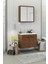 Fix Loft 75 Cm Banyo Dolabı,Seramik Lavabolu, Aynalı,Lavabo Dahil,Mdf,Aybe Kahve 3