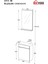 Fix Arya 50 Cm Banyo Dolabı,Seramik Lavabolu, Aynalı,Lavabo Dahil,Mdf,Aybe Kahve 7