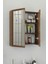 Fix Loft 65 Cm Banyo Dolabı,Seramik Lavabolu, Aynalı,Lavabo Dahil,Mdf,Aybe Kahve 6