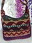 Bordo Etnik Desenli Dokuma Kilim Omuz Çantası – Boncuk ve Pul Detaylı Bohem Çanta 3