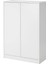 Kleppstad Ayakkabı Dolabı Beyaz 80 x 35 x 117 cm Kapaklı Geniş Depolamalı 1