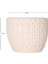 Beton Saksı Örgü Desenli Beyaz 14X13 Cm. 4