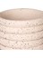 Beton Saksı Yatay Kabartma Çizgili Krem 10X8 Cm. 2
