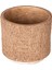 Beton Saksı Hasır Desenli Kahverengi 12X10,5 Cm. 3