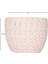 Beton Saksı Örgü Desenli Krem 11X8,5 Cm. 5